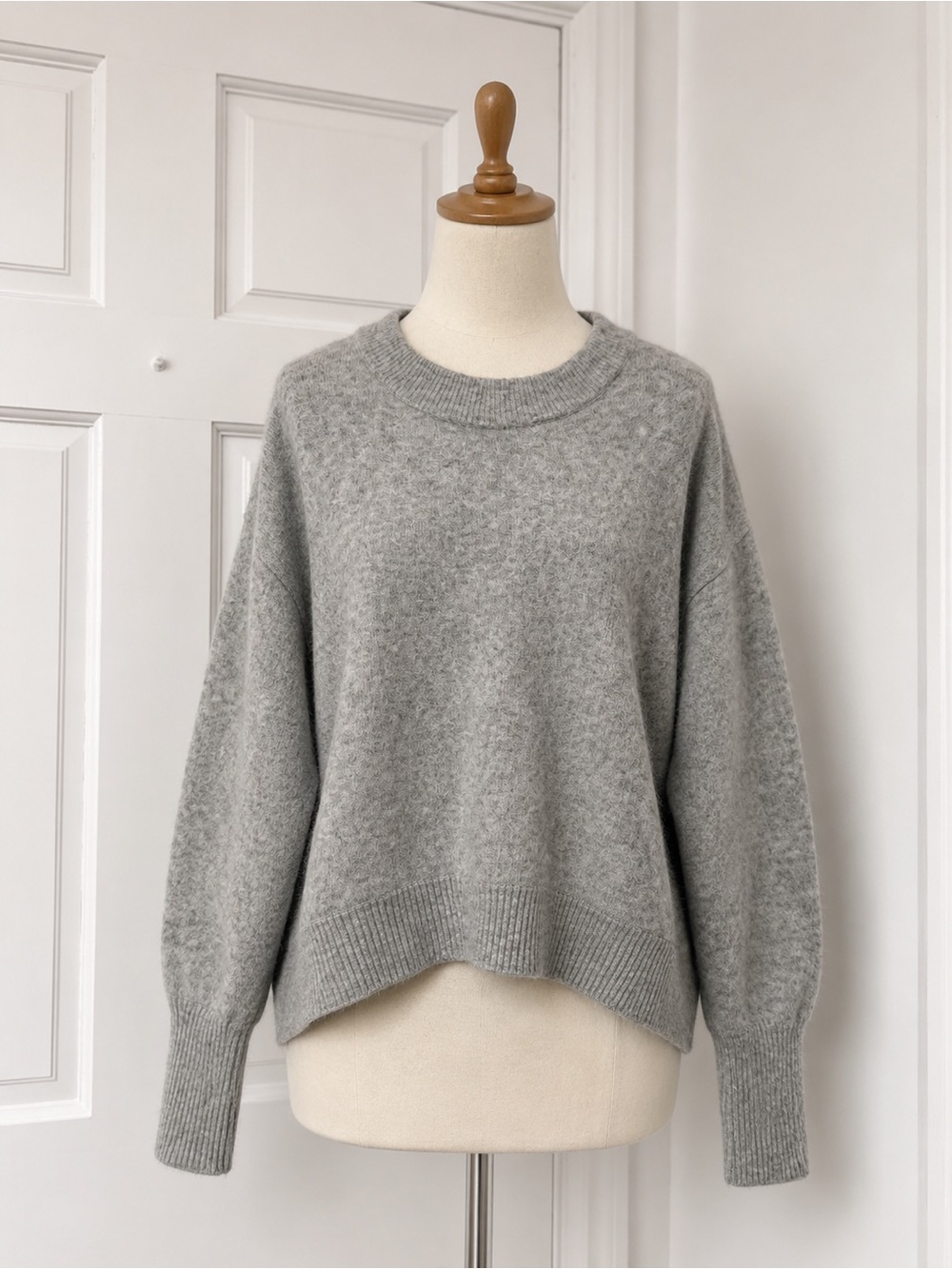 American Vintage Soft Grey Crewneck Sweater